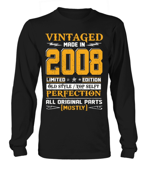 Vintaged Made In 2008 Limited Editon Men's Long Sleeve