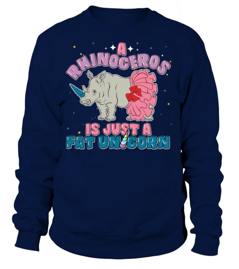Funny Unicorn Rhinoceros Animal Pun Women's Sweatshirt