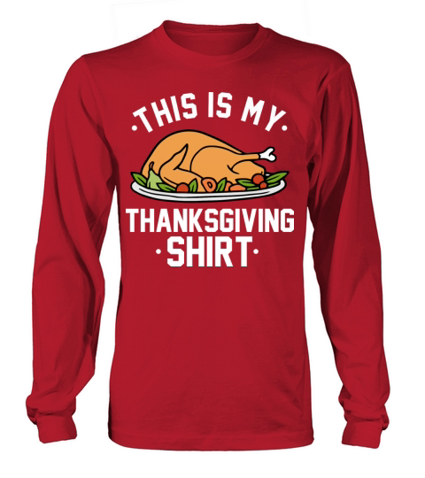 This is My Thanksgiving Shirt Women's Long Sleeve