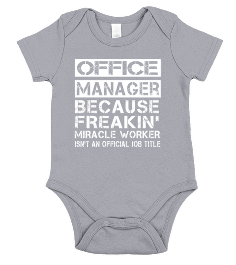 OFFICE MANAGER Short Sleeve Baby One-Piece