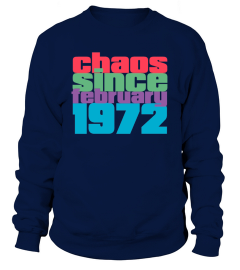 February 1972 Vintage 50th Birthday Sweatshirt Unisex