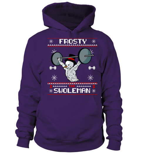 Frosty the Swoleman Ugly Christmas Funny Snowman G Women's Hoodie