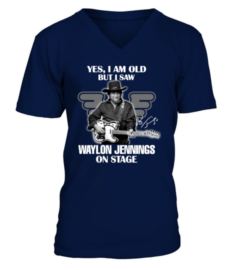 Yes I Am Old But I Saw Waylon Jennings On Stage - Coffee Mug (colored) V-Neck T-shirt