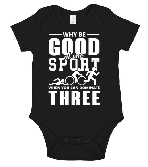 Why be good at One Sport triathlon Short Sleeve Baby One-Piece