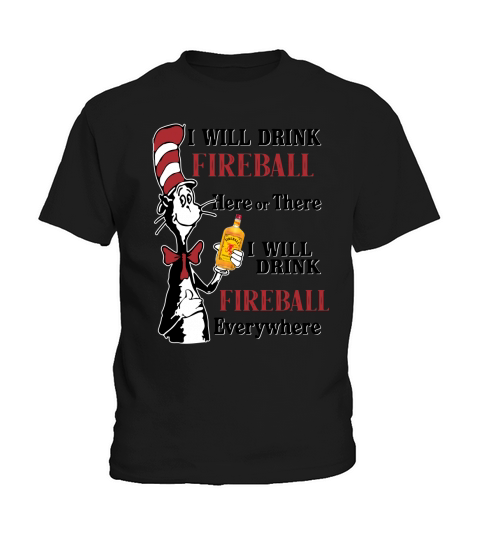 Dr Seuss I will drink Fireball Whiskey here or there - Baby Onesie Kids T-Shirt