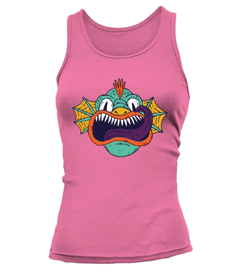 Halloween Artwork fish Funny Design Women's Tank Top