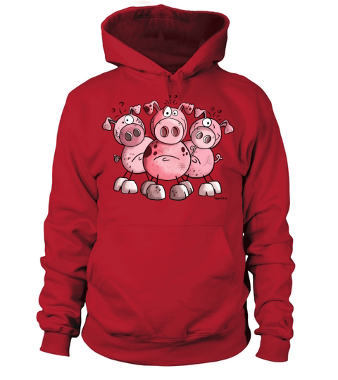 Three funny pigs - Pig - Sow - Cartoon - Gift Women's Hoodie
