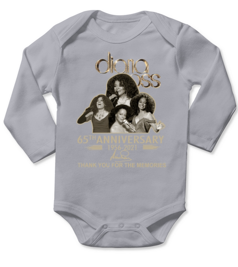 Diana Ross vintage print Long Sleeve Baby One-Piece