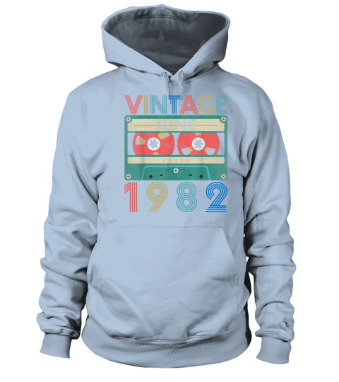 Retro Vintage June 1982 birthday Men's Hoodie