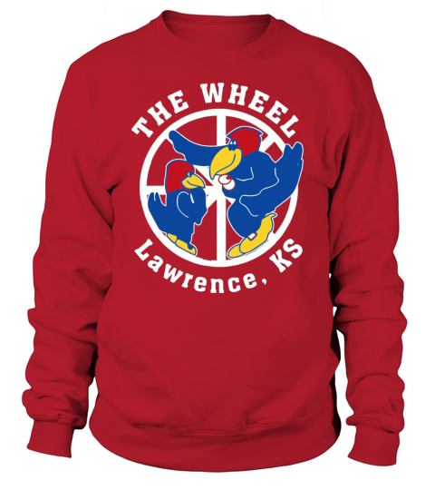 Kansas jayhawks the wheel lawrence ks Sweatshirt Unisex