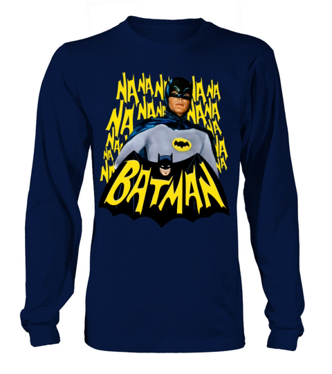 DC Comics Batman Vintage Actor Theme Song Men's Long Sleeve