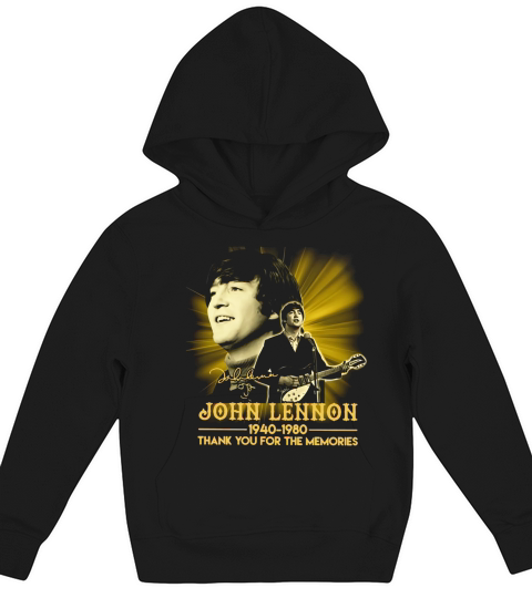 John Lennon 1940 1980 thank you for the memories signature Kids Hoodie