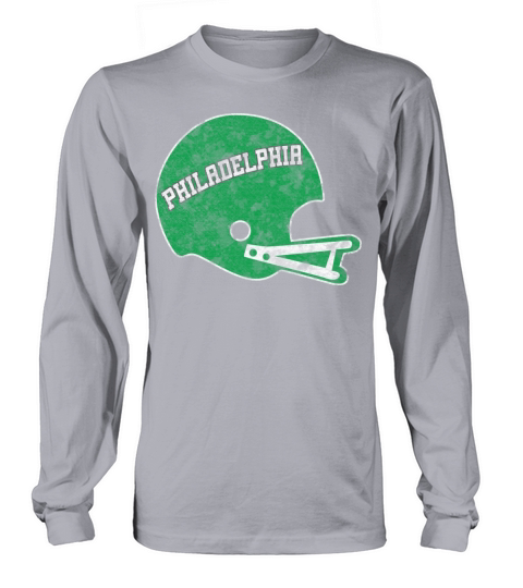 Vintage Throwback Philadelphia Football Helmet Women's Long Sleeve