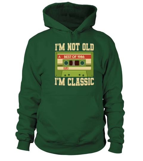 Im Not Old Im A Classic 1986 Cassette Birthday Women's Hoodie
