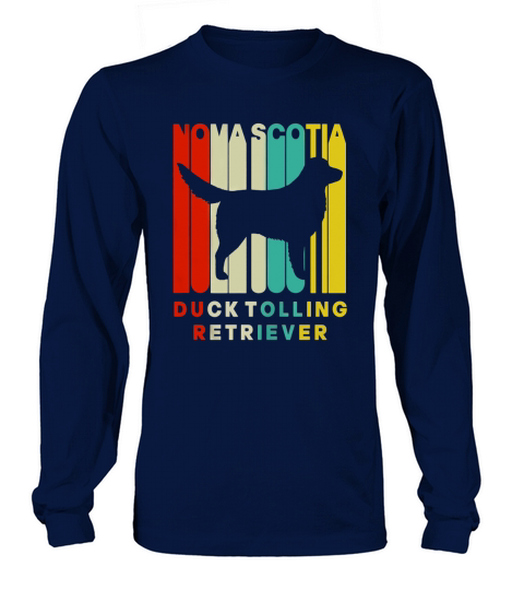 Vintage Style Nova Scotia Duck Tolling Retriever T-Shirt Long sleeved Unisex
