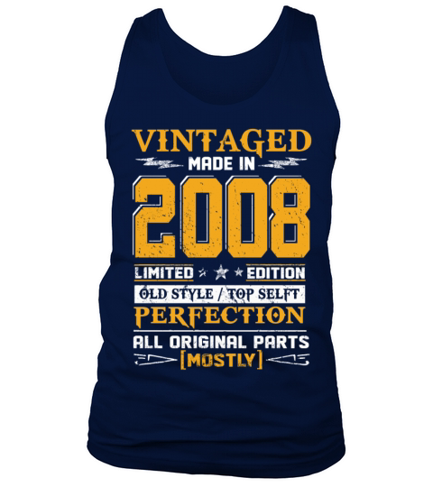 Vintaged Made In 2008 Limited Editon Men's Tank Top