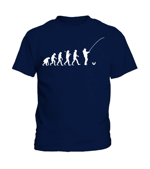 Evolution Fishing Fish Angle Fisher Angler Kids T-Shirt