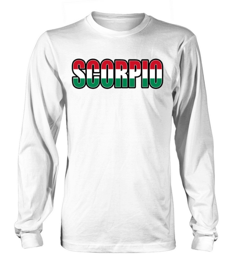 Scorpio Hungarian Horoscope Heritage DNA Flag Long sleeved Unisex