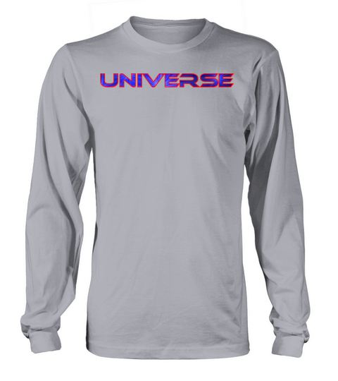 universe blue red outline shirt hoddie Women's Long Sleeve
