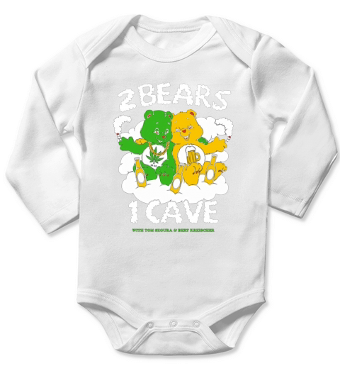 Official 2 bears 1 cave with tom segura and bert kreischer shirt Long Sleeve Baby One-Piece