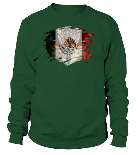 Mexico Flag and Menacing Owl Women's Sweatshirt