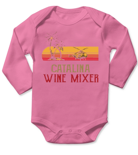 Vintage Catalina Wine Mixer Funny T shirt Long Sleeve Baby One-Piece