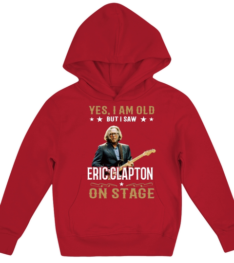Yes I Am Old But I Saw Eric Clapton On Stage Kids Hoodie