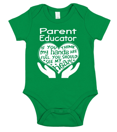 Parent Educator Full Heart Job Short Sleeve Baby One-Piece