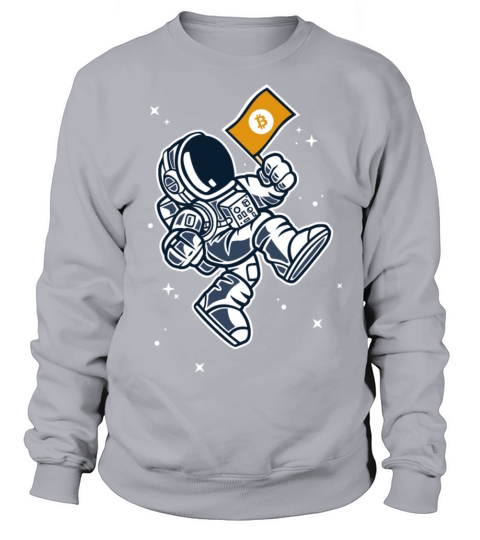 Bitcoin Astronaut To The Moon Women's Sweatshirt