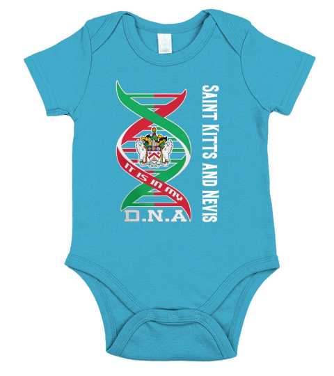 Saint Kitts and Nevis Short Sleeve Baby One-Piece