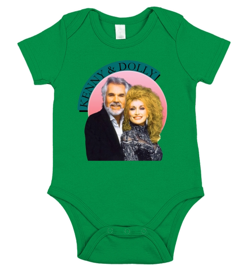 Dolly Parton And Kenny Short Sleeve Baby One-Piece