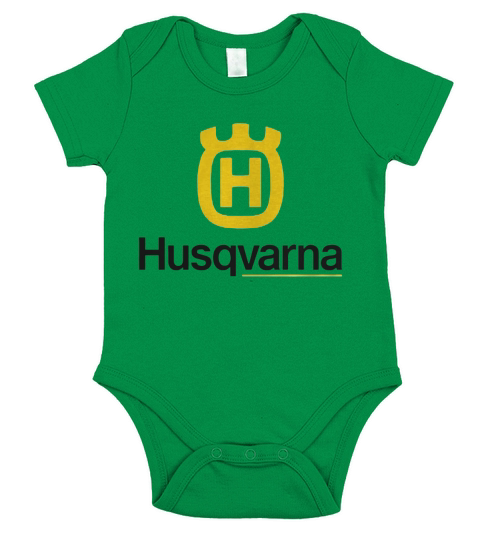 husqvarna logo Hoodies Short Sleeve Baby One-Piece