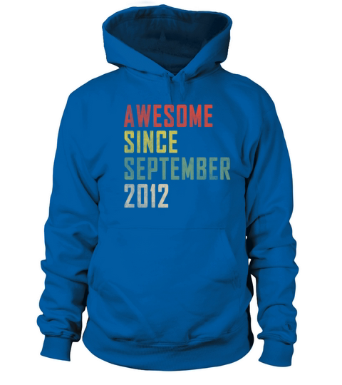 Awesome Since September 2012 Birthday Gift Women's Hoodie