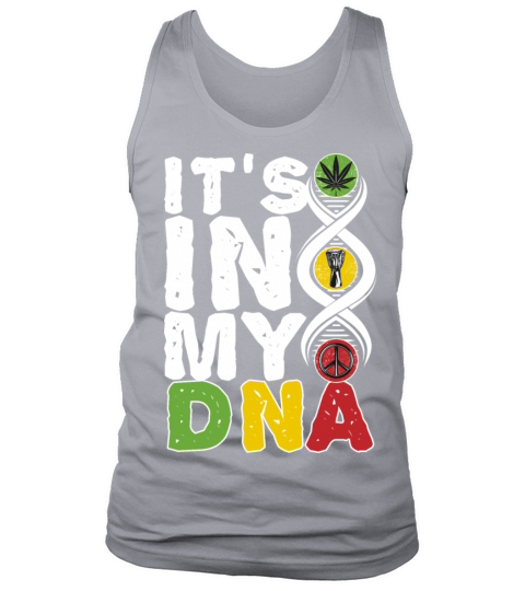 Its In My DNA Fingerprint Gift for Reggae Music Men's Tank Top