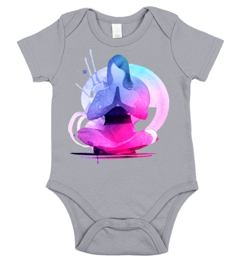 yoga colorful Short Sleeve Baby One-Piece