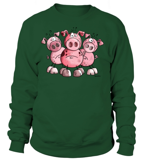 Three funny pigs - Pig - Sow - Cartoon - Gift Women's Sweatshirt