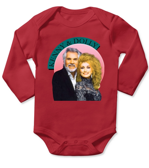 Dolly Parton And Kenny Long Sleeve Baby One-Piece