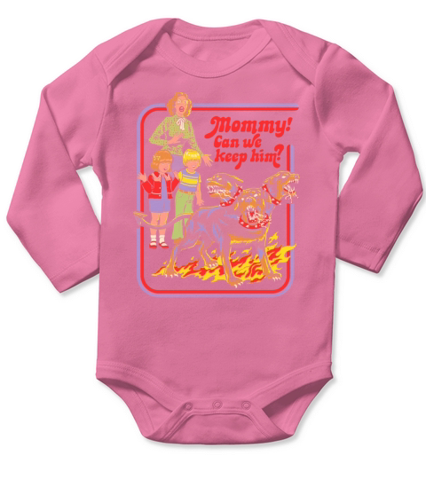 Vintage Mommy Can We Keep Him Long Sleeve Baby One-Piece