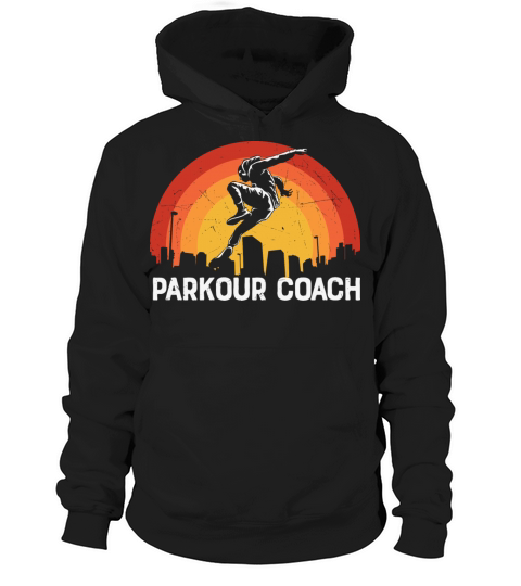 Parkour Coach Retro Vintage Sunset Hoodie Unisex
