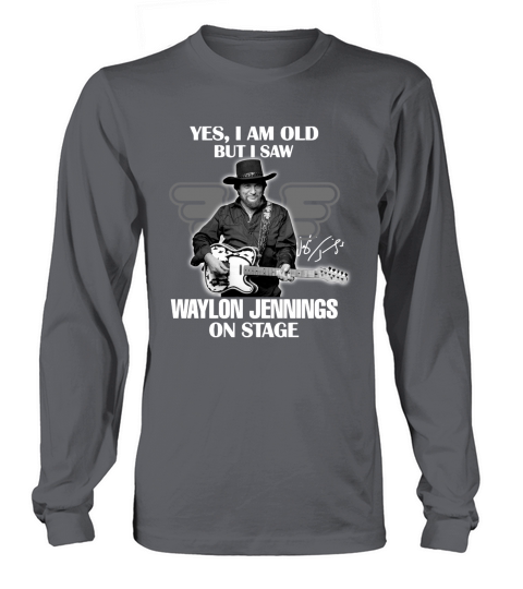 Yes I Am Old But I Saw Waylon Jennings On Stage - Coffee Mug (colored) Long sleeved Unisex
