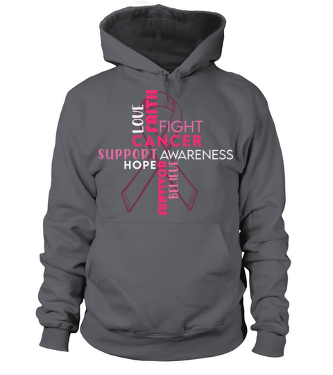 Breast Cancer Awareness Word Cloud Women's Hoodie