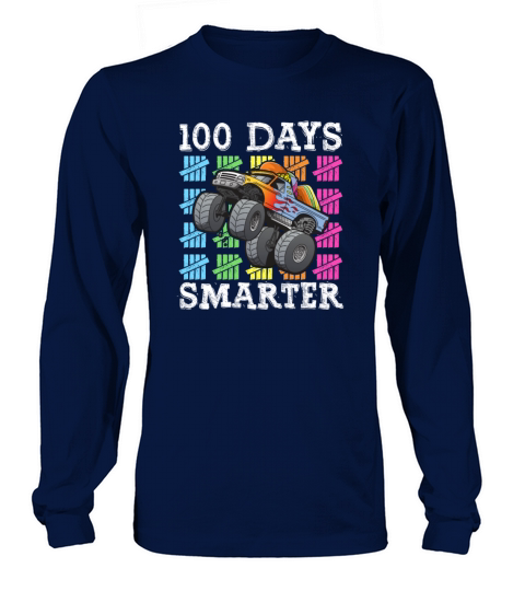 100 Days Of School Dabbing Monster Truck Smarter Women's Long Sleeve