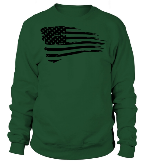 Vintage American Flag Tactical Subdued Men's Sweatshirt