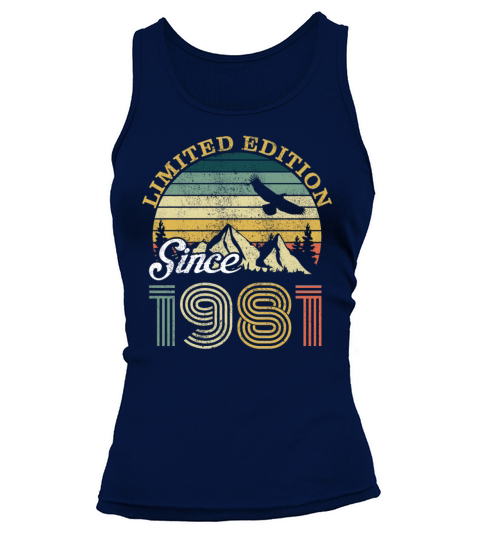 1981 Vintage born in Retro age Birthday gift idea Women's Tank Top