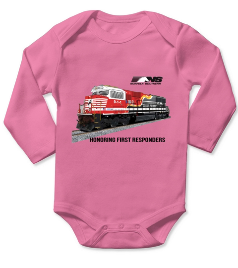 Daylight Sales Norfolk Southern First Responders Long Sleeve Baby One-Piece