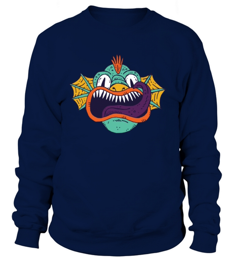 Halloween Artwork fish Funny Design Women's Sweatshirt