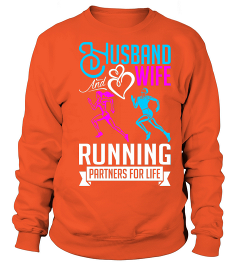 Husband And Wife Running Partners For Life Women's Sweatshirt