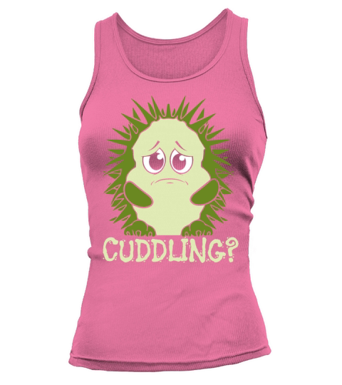 Funny Cute Hedgehog Cuddle Cuddling Love Women's Tank Top