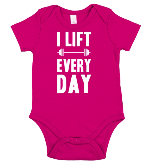 Gym fit lift weights gift idea muscles workout Short Sleeve Baby One-Piece