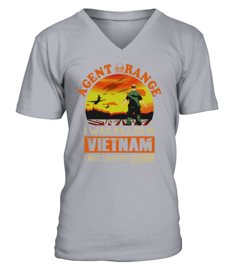 Agent Orange I Was Killed In Vietnam Men's V-Neck T-shirt